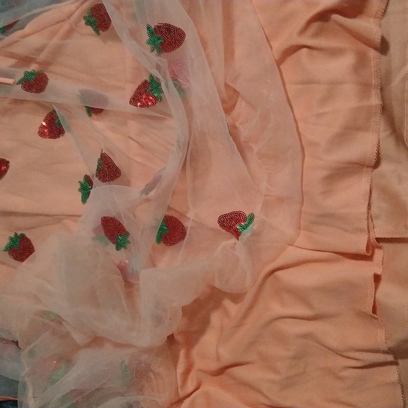 STRAWBERRY 🍓 DELIGHT.....Sexy Sequin Tulle Dress - Picture 9 of 9